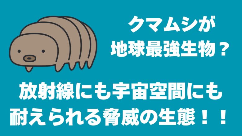 【衝撃】クマムシが地球最強生物？放射線にも宇宙空間にも耐えられる脅威の生態！！