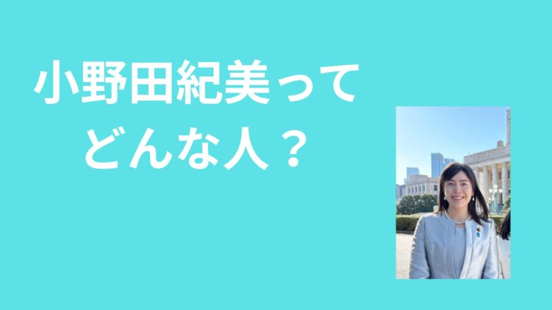 小野田紀美はどんな人？